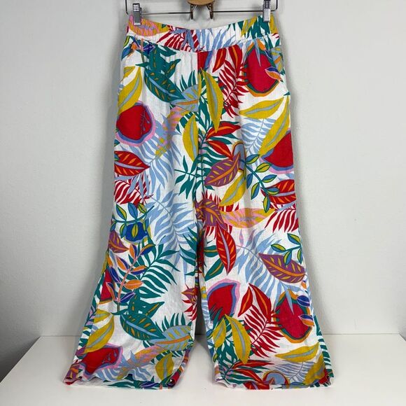 C&C California Tropical Linen Pants M - Picture 1 of 9